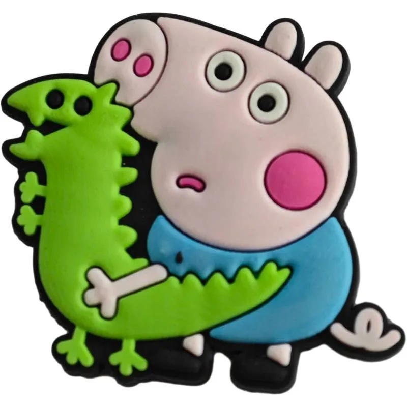 ペッパピッグ 10 個靴バックル Pvc 靴花靴装飾フェスティバルパーティー取り外し可能な靴子供の誕生日ギフト