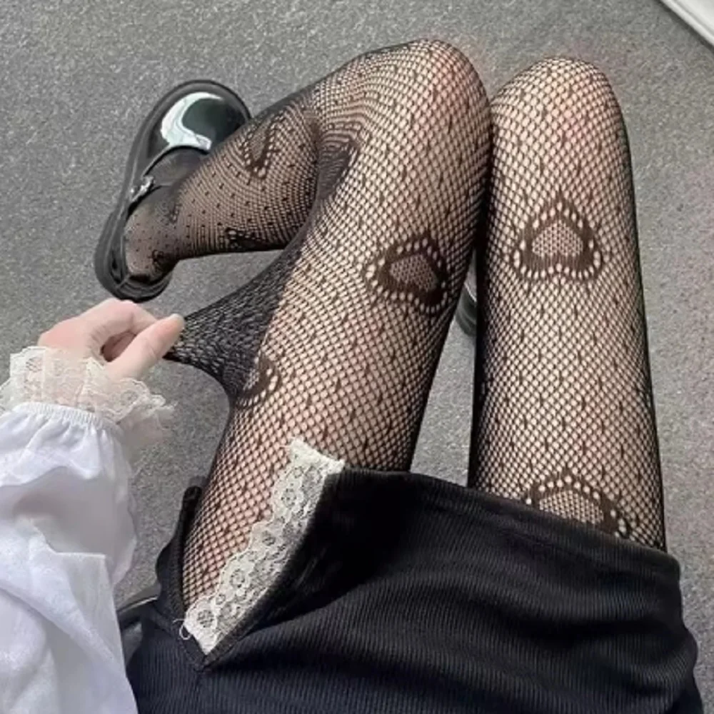 ถุงน่องตาข่ายทุกวันลูกไม้ลายถุงน่องถุงน่องเอวสูงถุงน่อง Fishnets สําหรับผู้หญิงฮาโลวีนปีใหม่