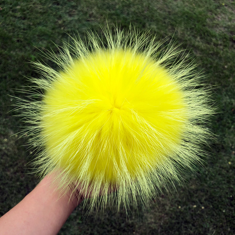 Große Größe DIY Echt Fuchs Pelz Pompons Waschbären Pelz Pom Poms Bälle Natürliche Pelz Pom Pom Für Hüte Taschen Schuhe Schals
