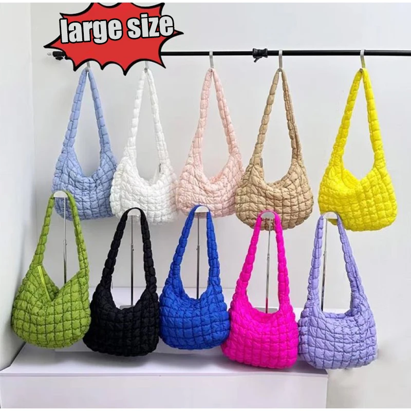Koreanische neue gefaltete Wolken tasche vielseitige Mode ein Schulter Hand knödel tasche große Kapazität unten Baumwolle Achsel Frauen tasche