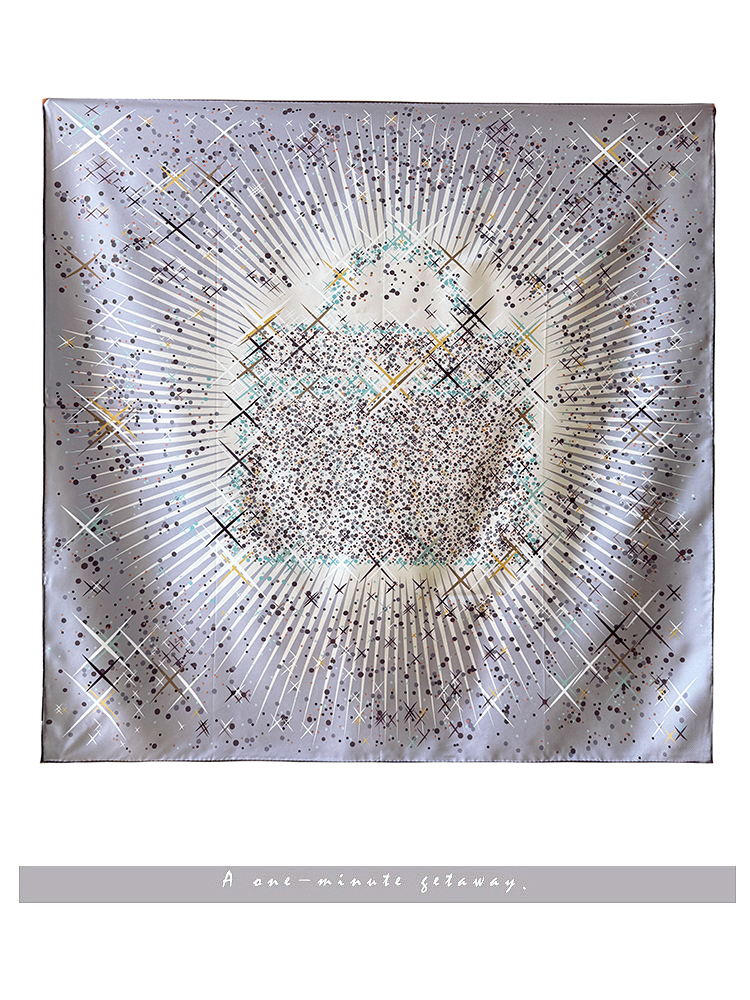 Lenço de seda dupla face 90cm sarja de seda versátil lenço quadrado de seda verdadeira para todas as estações inverno verão S...