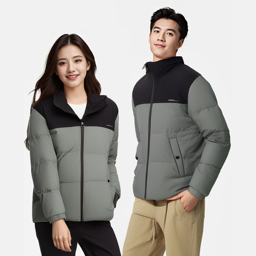 VPG Jaqueta curta masculina casacos de inverno gola versátil jaqueta de inverno para homens mulheres à prova de vento leve quente viagem acampamento