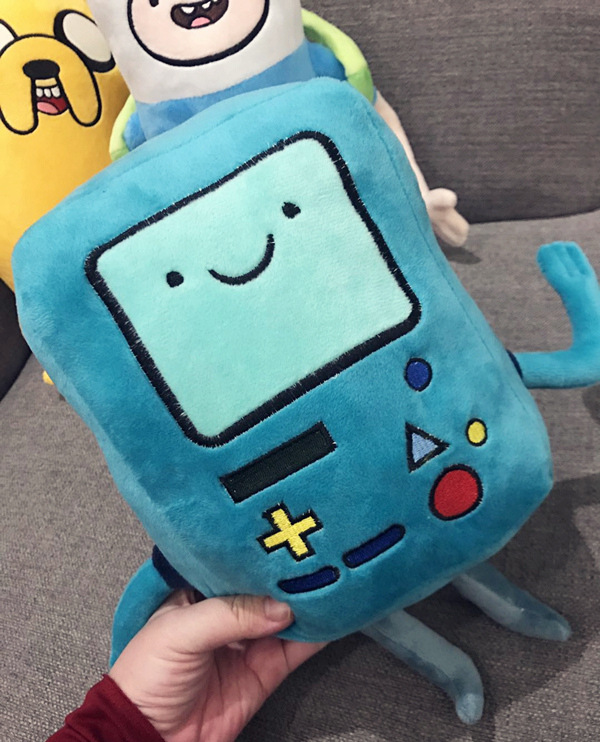 Anime finn jake bmo macio pelúcia animal bonecas criativo aventura tempo brinquedos de pelúcia dos desenhos animados bonecas de pelúcia crianças presentes
