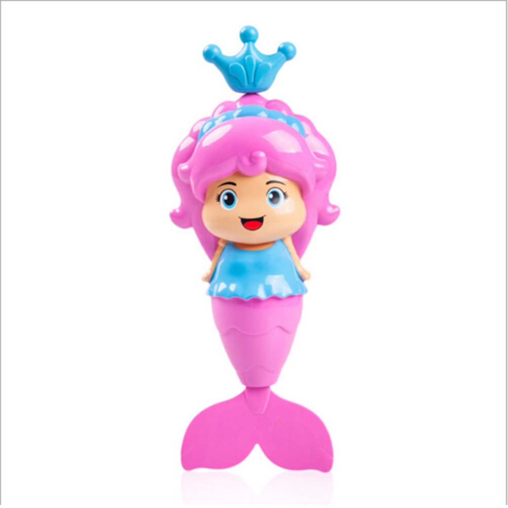 New Bath Toy Cute Mermaid Clockwork Dabbling Floating Swimming Wound Up Water Play Cartoon Educationa Learning Bath Toys
