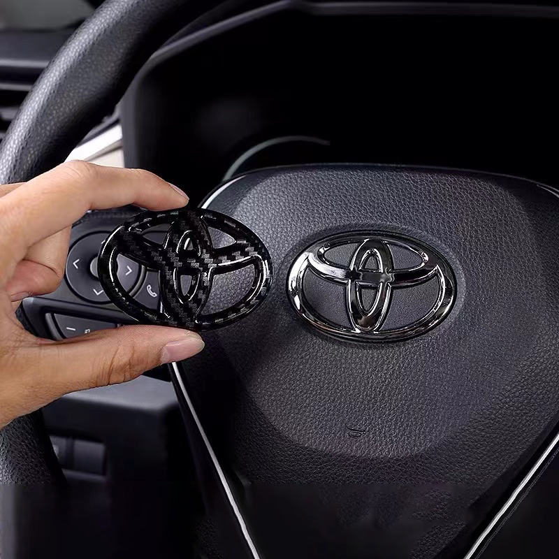 Pegatinas decorativas para volante de coche, accesorios para Toyota Corolla Rav4 Auris Camry Yaris CHR avensis