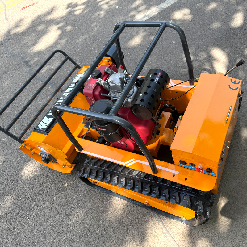 Aangepaste fabriek nieuwste automatische zero turn batterij crawler afstandsbediening robot elektrische grasmaaier