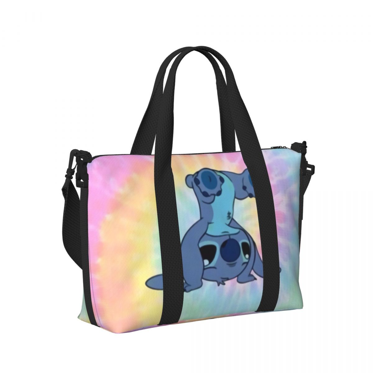 Sacolas de compras personalizadas para mulheres, de cabeça para baixo, mercearia anime, grande capacidade, ginásio de praia, sacos de viagem