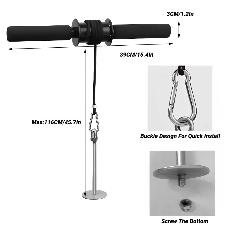 ข้อมือ Forearm Blaster แขนกล้ามเนื้อเทรนเนอร์ออกกําลังกาย Roller Hand Grip อุปกรณ์ฟิตเนสบ้านพันปอนด์ Stick