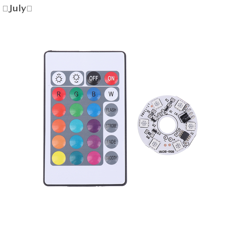 สี RGB Light Board รอบแหล่งกําเนิดแสง LED แรงดันไฟฟ้าต่ํา DC 5V รีโมทคอนโทรลสําหรับเครื่องประดับฐาน DIY LED