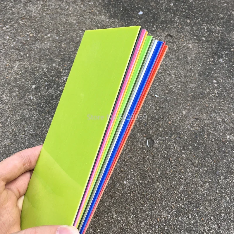 16 สีแก้วไฟเบอร์ G10 วัสดุสําหรับ DIY มีดจับ spacer ทําวัสดุ G10 มีด Shank อุปกรณ์เสริม material-180*80*1 มม.