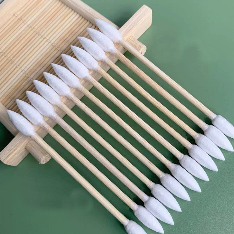 Pointed Tip Cotton Swabs, Precision Tip Cotton Swabs, Pet swabs, Bamboo Sticks and Double Pointed, for Outdoor, Makeup, Care.