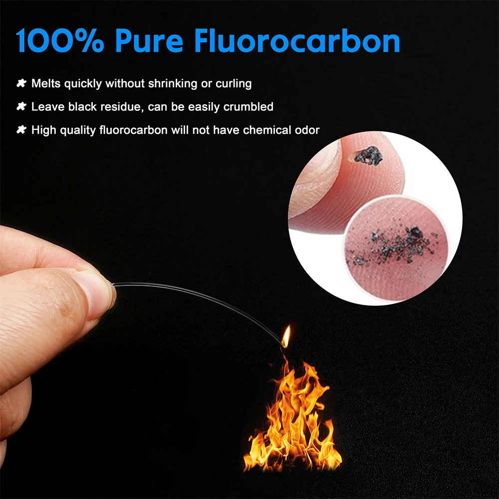 10 Uds. Líderes de pesca de fluorocaron 20LB-50LB línea líder de alambre de fluorocarbono con giratorios y broches conectar aparejos señuelos aparejo o anzuelo