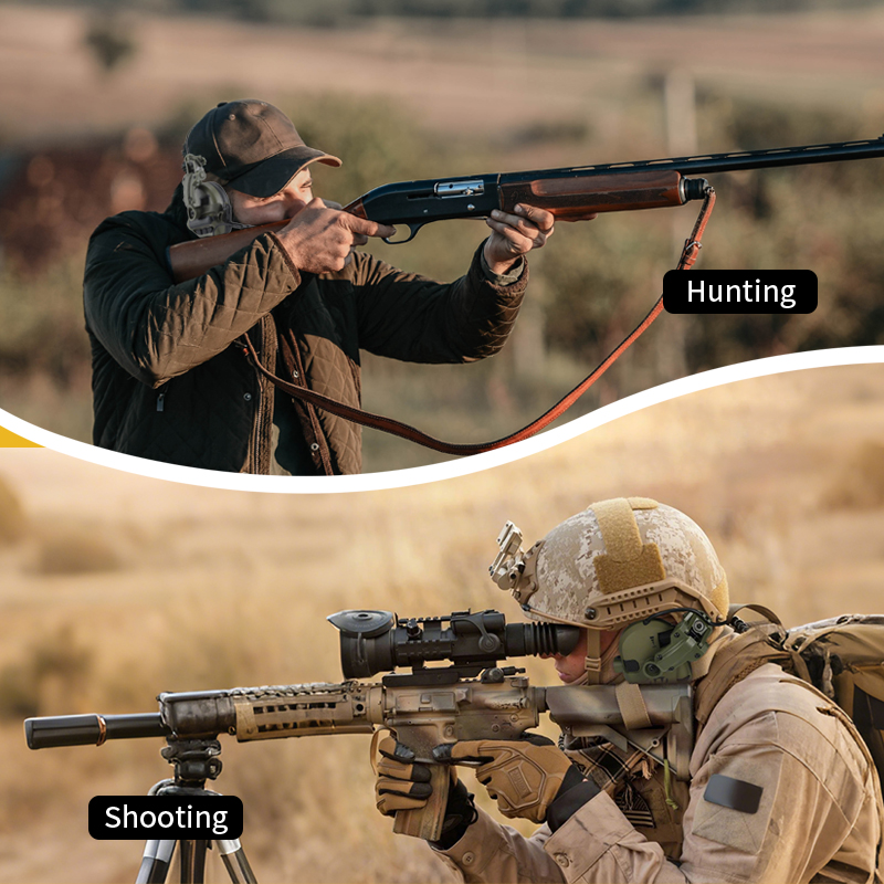 Orejeras montadas en casco activo para disparar protección auditiva electrónica protección auditiva reducción de ruido auriculares de caza activos