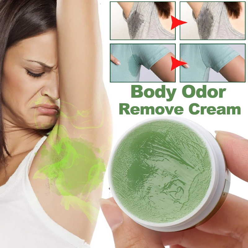 Desodorante de suor nas axilas, odor corporal para homens e mulheres, remove efetivamente o creme de suor corporal, remove odor das axilas, cuidados corporais refrescantes