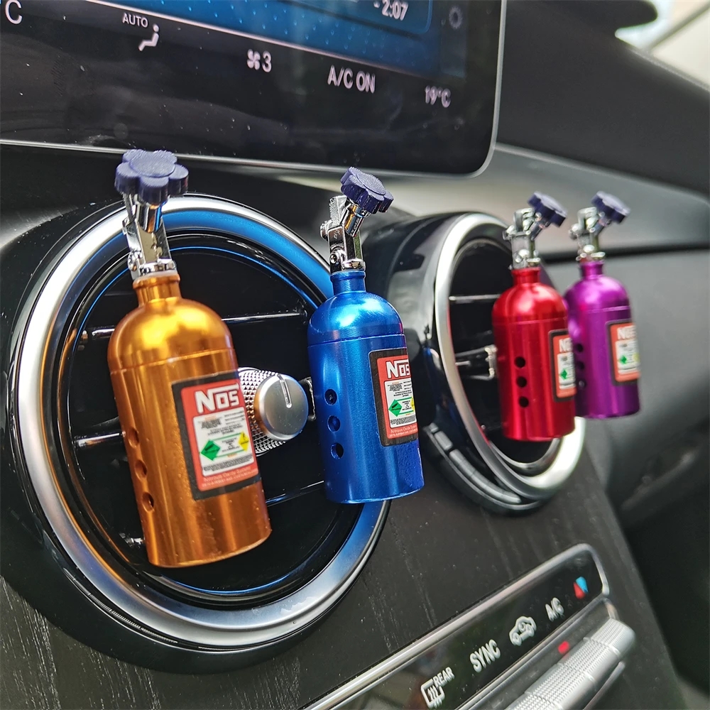 Heißer Verkauf Auto Lufter frischer nos Stickstoff Flasche Entlüftung Aroma therapie Auto Aroma Outle Parfüm Aroma Düfte Zubehör
