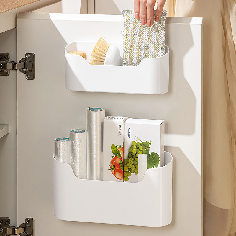 Неперфорированная стойка для пищевой пленки внутри шкафа, настенная полка, полки, полка для специй, сушилка для посуды, органайзер для двери шкафа для кухни
