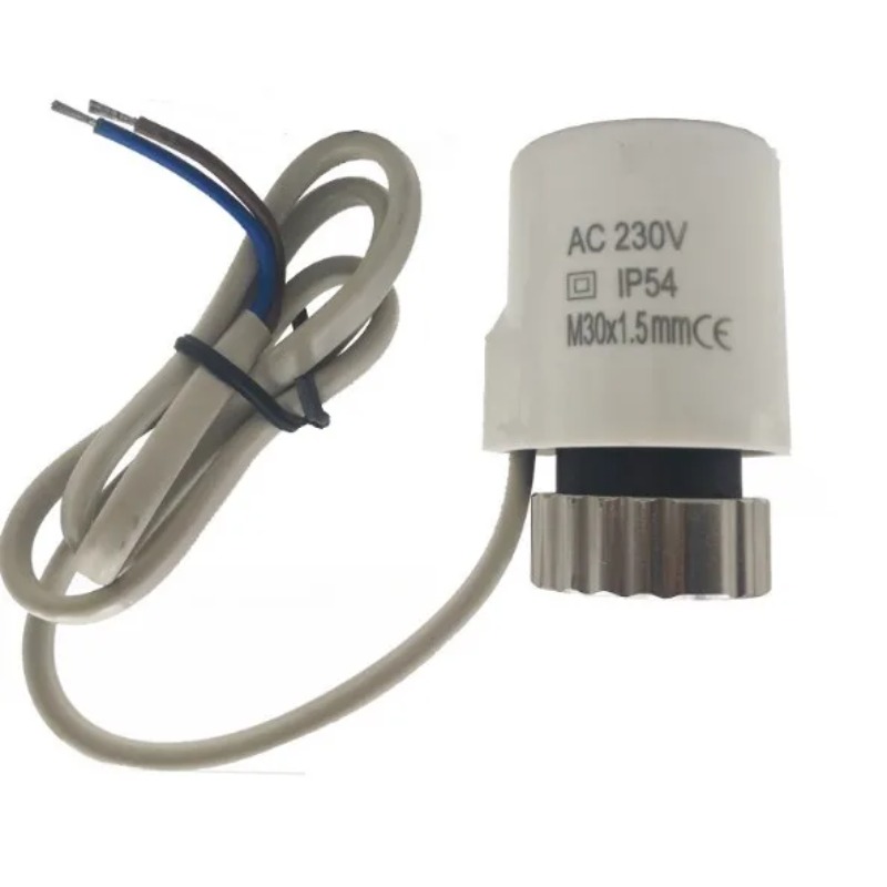 230v 220v ノーマルオープン電気サーマルアクチュエーターマニホールド床暖房バルブ calefaccion suelo radiante actuador