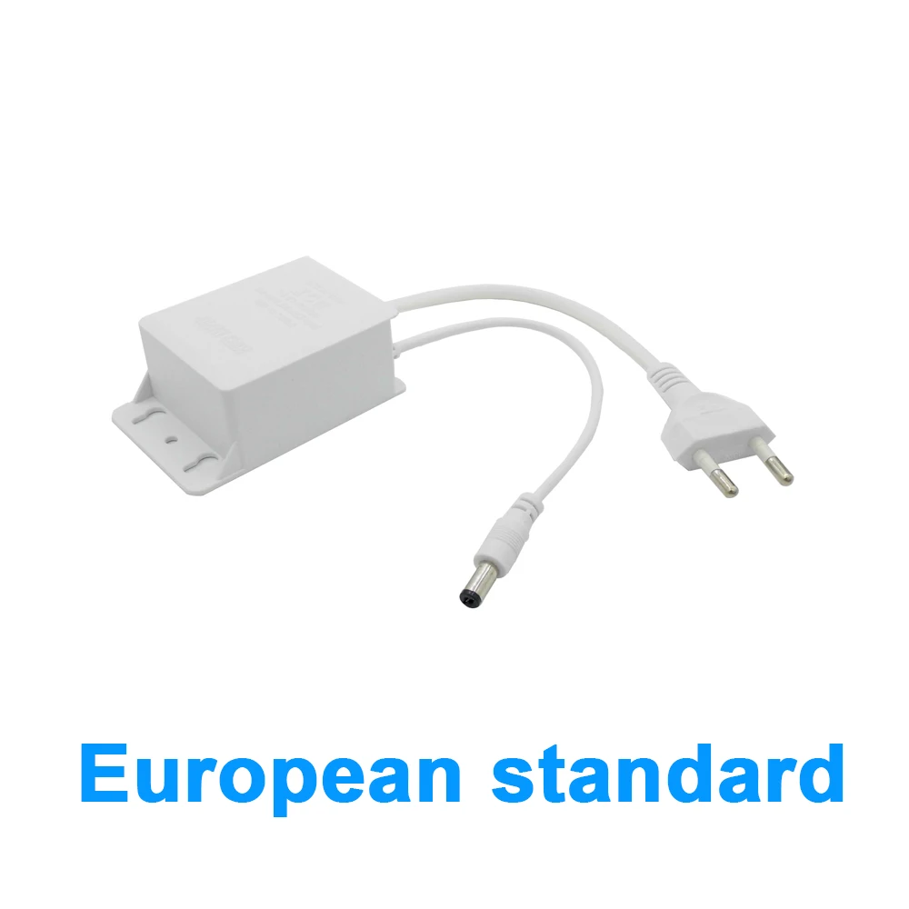 AC 110-240V DC 12V 2A Adattatore di Alimentazione UE Esterna Impermeabile Caricatore di Alimentazione Europa Convertitore Adattatore Universale per strisce luminose a LED
