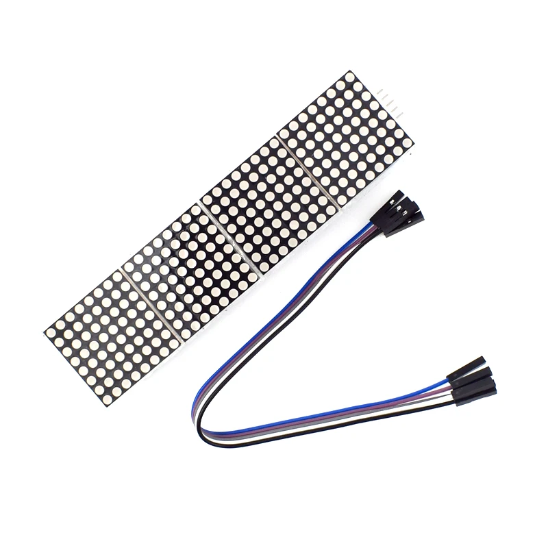 MAX7219 Dot Matrix Module 32x8 4 in 1 LED Display Modules Drive with 5Pin Wires for Arduino Raspberry Pi