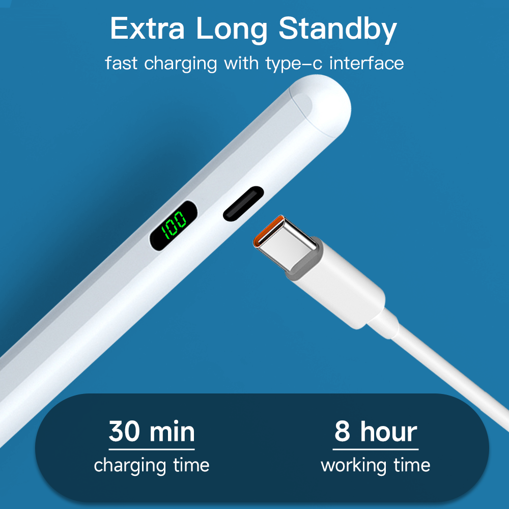 Bolígrafo Universal de pantalla táctil para iPhone, accesorio para Apple Haiwei, Samsung, lápiz óptico para iPad, sensible a la inclinación magnética