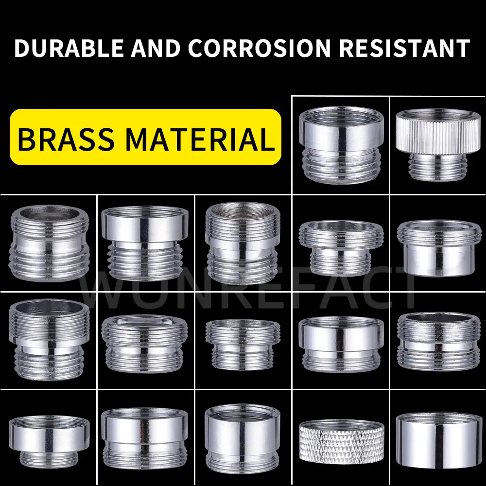 Faucet Aerator Adapter เครื่องกรองน้ําอะแดปเตอร์ภายในและภายนอก/Bubbler ห้องน้ําอ่างล้างจาน Universal อุปกรณ์เสริม
