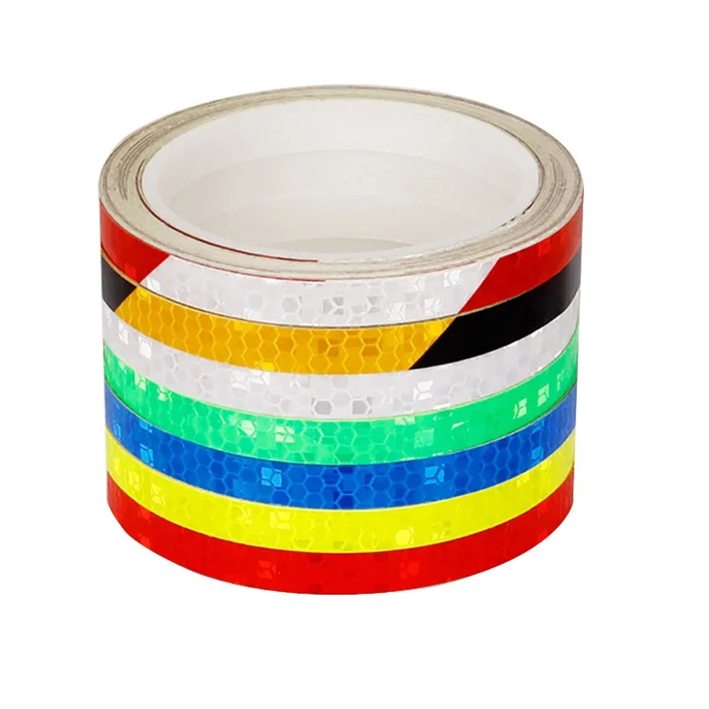 1Cm X 8M Băng Keo Phản Quang Cho Xe Đạp Huỳnh Quang Đi Xe Đạp MTB Miếng Dán Xe Đạp Xe Ô Tô Xe Máy Phụ Kiện Trang Trí Đường Phản Quang