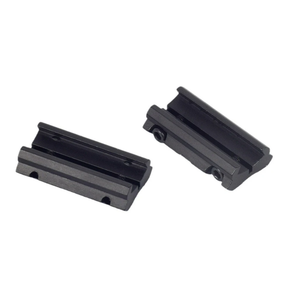 2pcs Tactical Picatinny 11mm Dovetail To 7/8" 20mm Weaver  Adapter Rifle Scope Mount Tactical Hunting Accessories