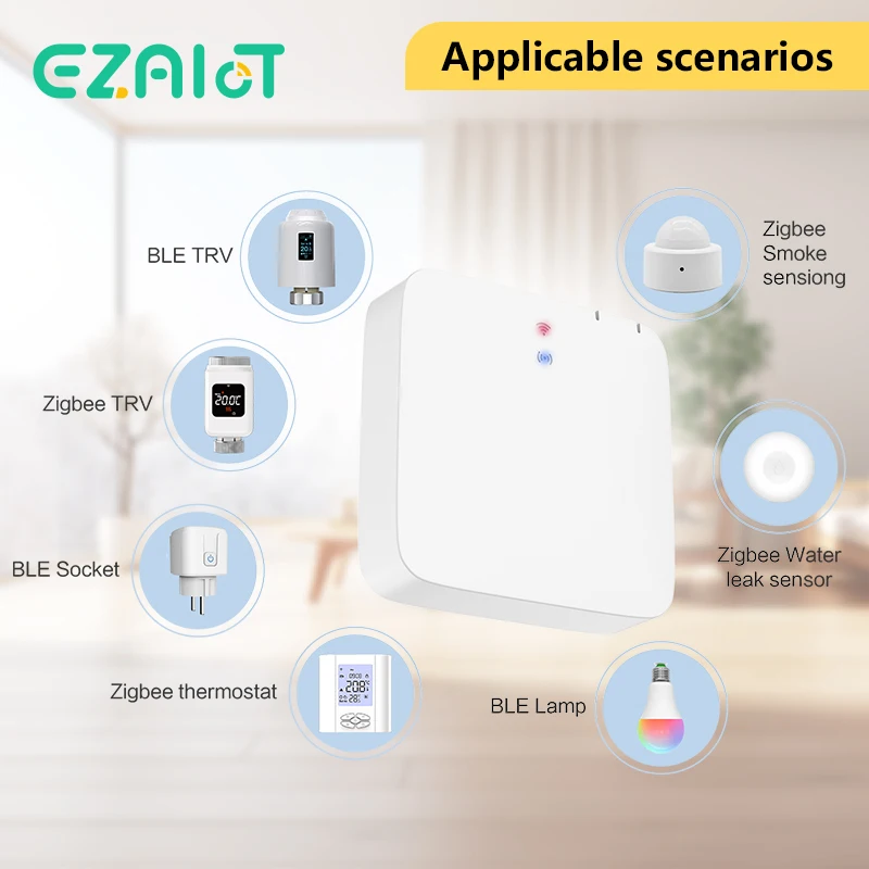 Tuya multi-modo zigbee bt gateway hub casa inteligente ponte sem fio dispositivo de automação de controle remoto voz alexa google casa
