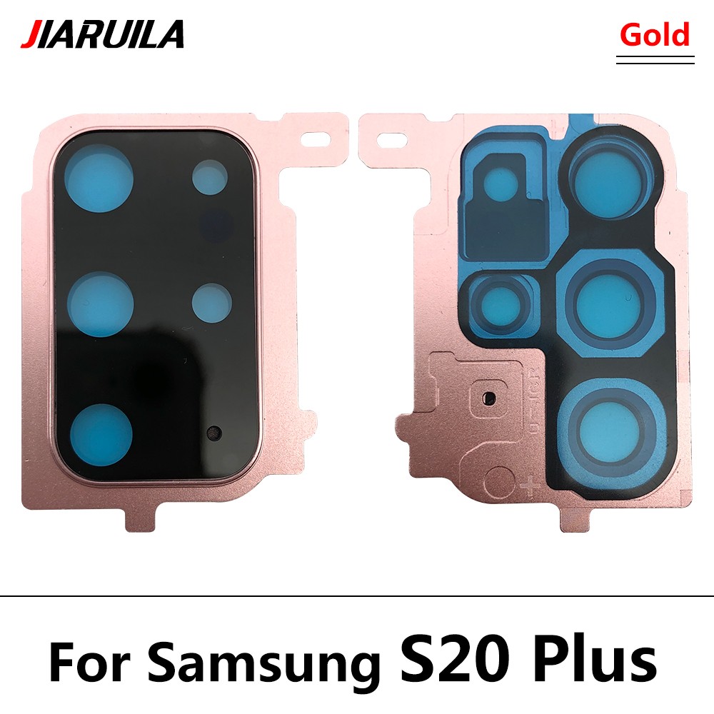 New For Samsung S20 Ultra S20 Fe S20 Plus S20 Repair Replace Back Camera Glass Lens Cover with Frame Holder Replacement Part