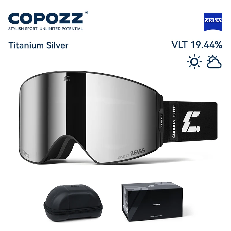 COPOZZ новые мужские магнитные лыжные очки для взрослых, противотуманные лыжные очки с защитой UV400, очки для снега, сноуборда с линзами Zeiss