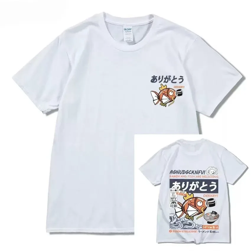 การ์ตูนพิมพ์ผ้าฝ้ายแขนสั้นเสื้อยืดผู้หญิงฤดูร้อนออกแบบใหม่ Niche อเนกประสงค์ Bottoming เสื้อเสื้อคู่
