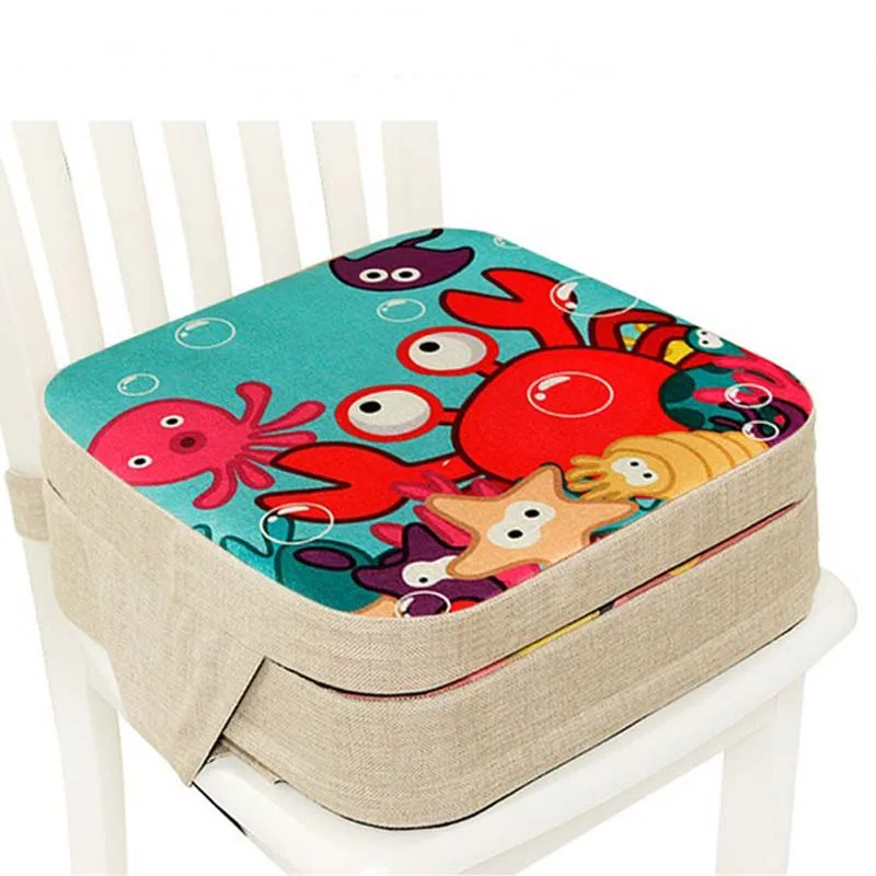 Bebê Anti-Skid impermeável ajustável Almofada da cadeira, Booster Seat, Children's Dining Chair Pad, Booster Pad