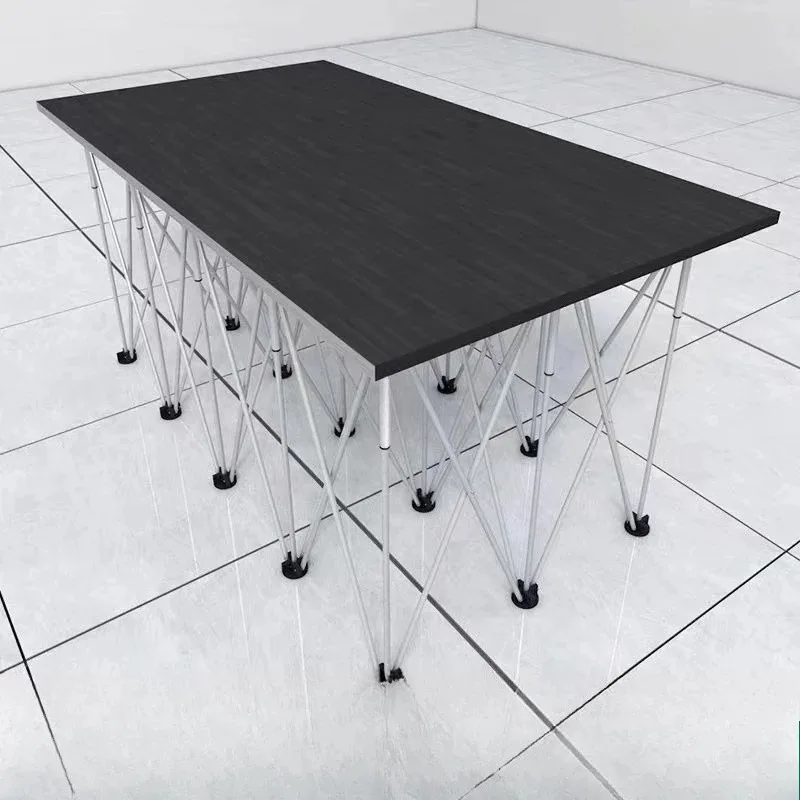 Pata de araña plegable ajustable de 73-82cm, estante de escritorio de trabajo portátil de acero inoxidable, soporte de caballo de sierra, banco de trabajo telescópico rápido