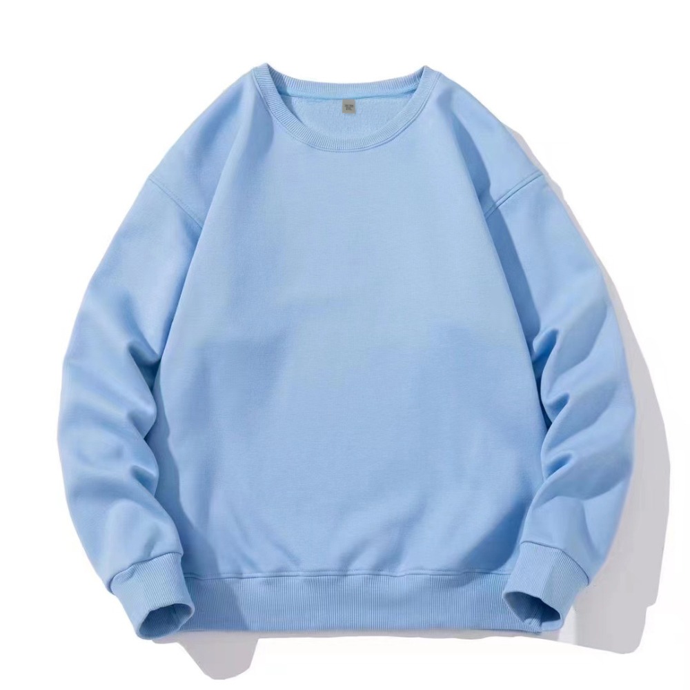 Männer Baumwolle Frühling Herbst Einfarbig Oansatz Sweatshirt Universal Einfache Casual Pullover Paar Langarm T-shirt Weiß Top