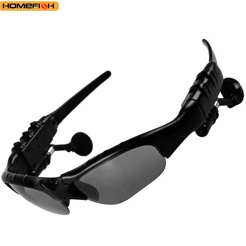 Fones de ouvido estéreo sem fio com microfone óculos de sol para dirigir ciclismo esportes redução de ruído