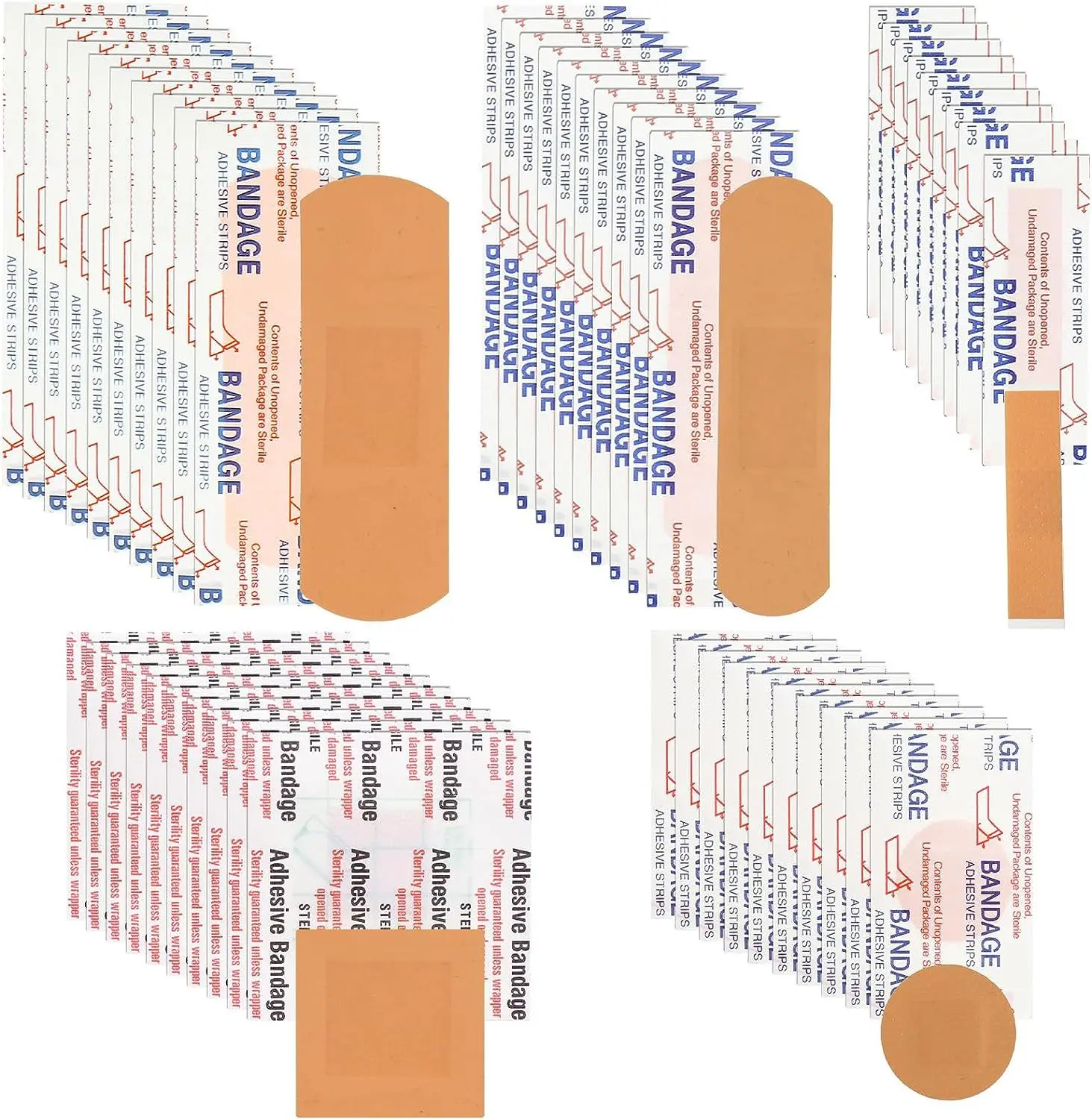 100 Pcs First Aid กันน้ําแผลพลาสเตอร์ทางการแพทย์ Anti-แบคทีเรีย Band Aid สําหรับ Home Travel First Aid Kit ชุดฉุกเฉิน