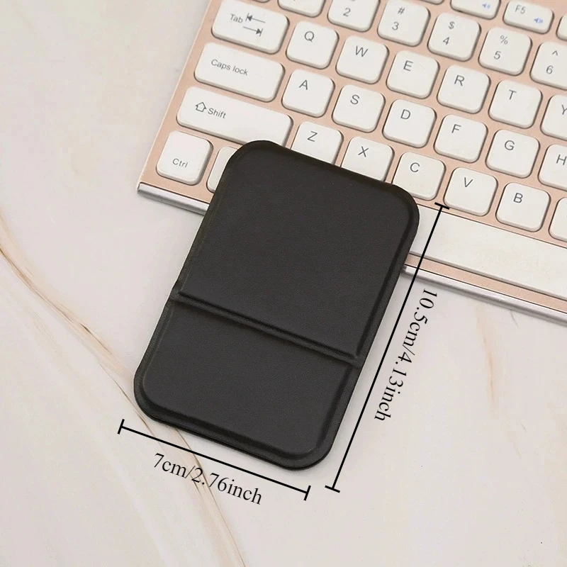 Specchio per il trucco da tavolo Specchio per il trucco portatile semplice in pelle PU tinta unita Specchio tascabile carino compatto per studenti pieghevole