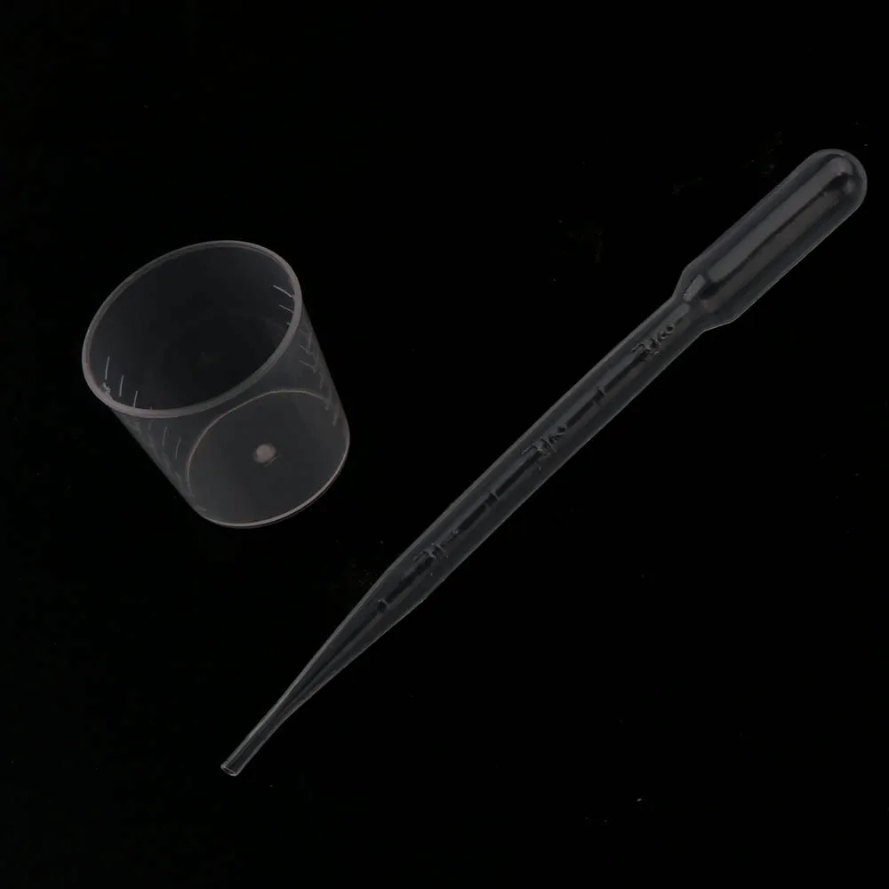 20/100 stücke Transparente Kunststoff Messbecher Einweg Flüssigkeit Topf Container Für Epoxidharz Silikon Form DIY Schmuck Machen