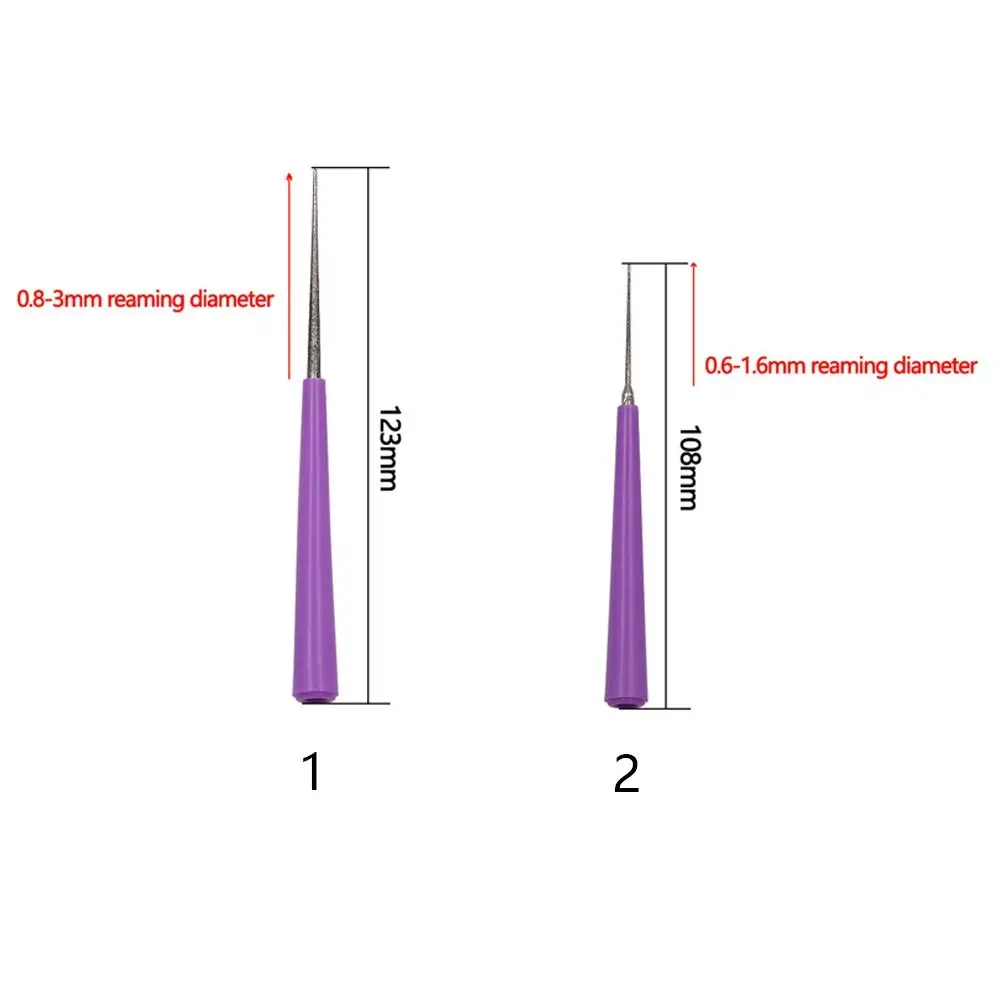 File Reamer Diamond Pointed Needle New Polishing Jewelry Tools Drill Bit Beading Hole Enlarger Carving Needle Power Tool