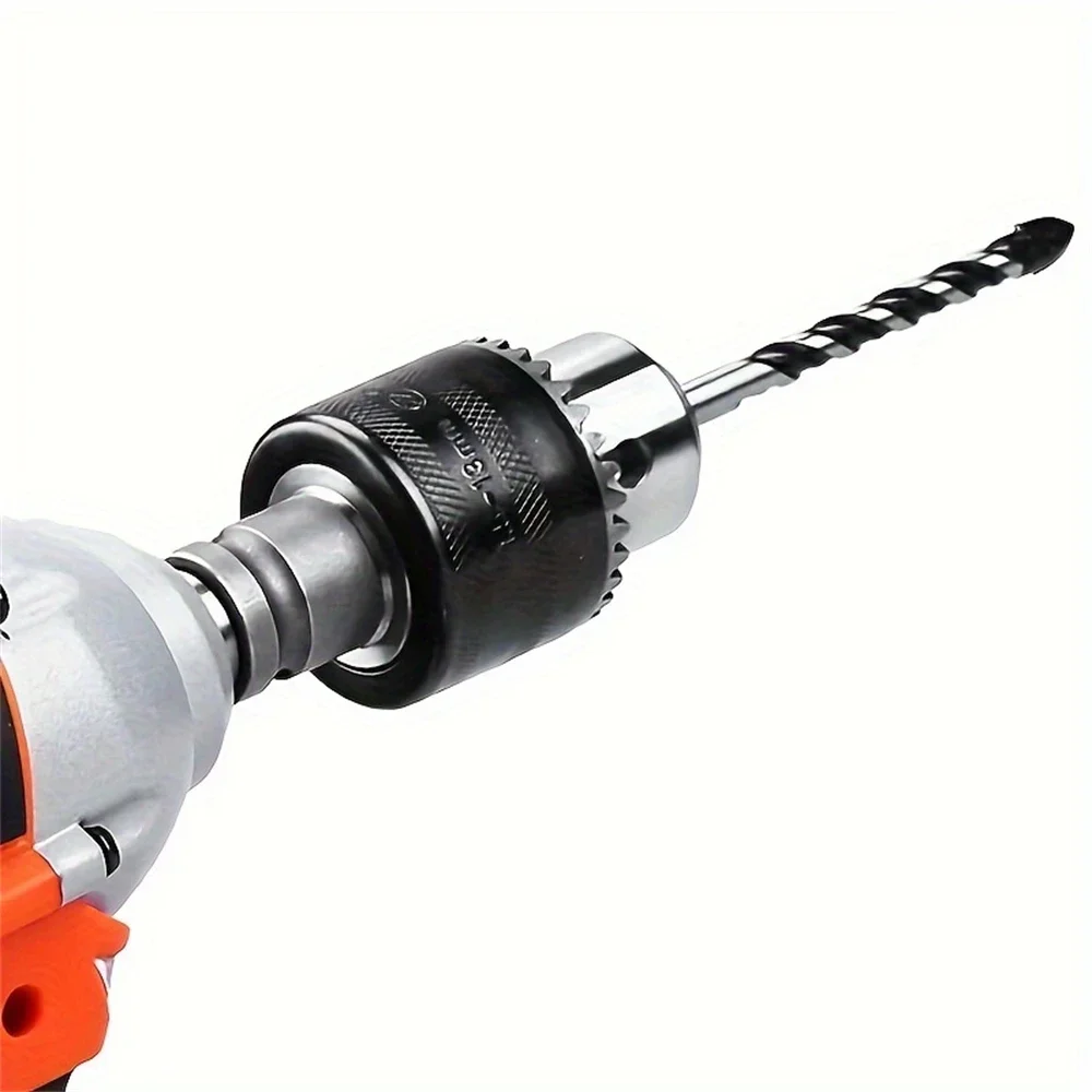 Portabrocas de 1,5-13 mm, brocas de controlador de impacto de montaje 1/2-20UNF, vástago hexagonal de conversión de mandril/adaptador cuadrado de enchufe SDS-Plus con llave de mandril
