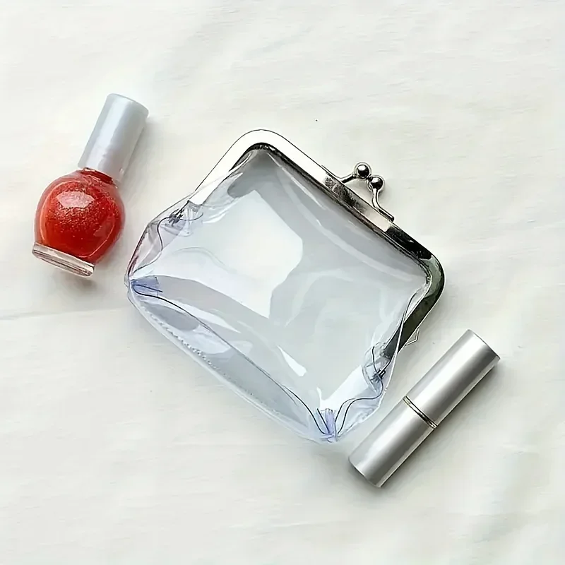 1PC Klare Mini Geldbörse Tragbare Mini Make-Up Tasche Reise Kosmetik Organizer Kreditkarte bank karte kupplung geldbörse geldbörse