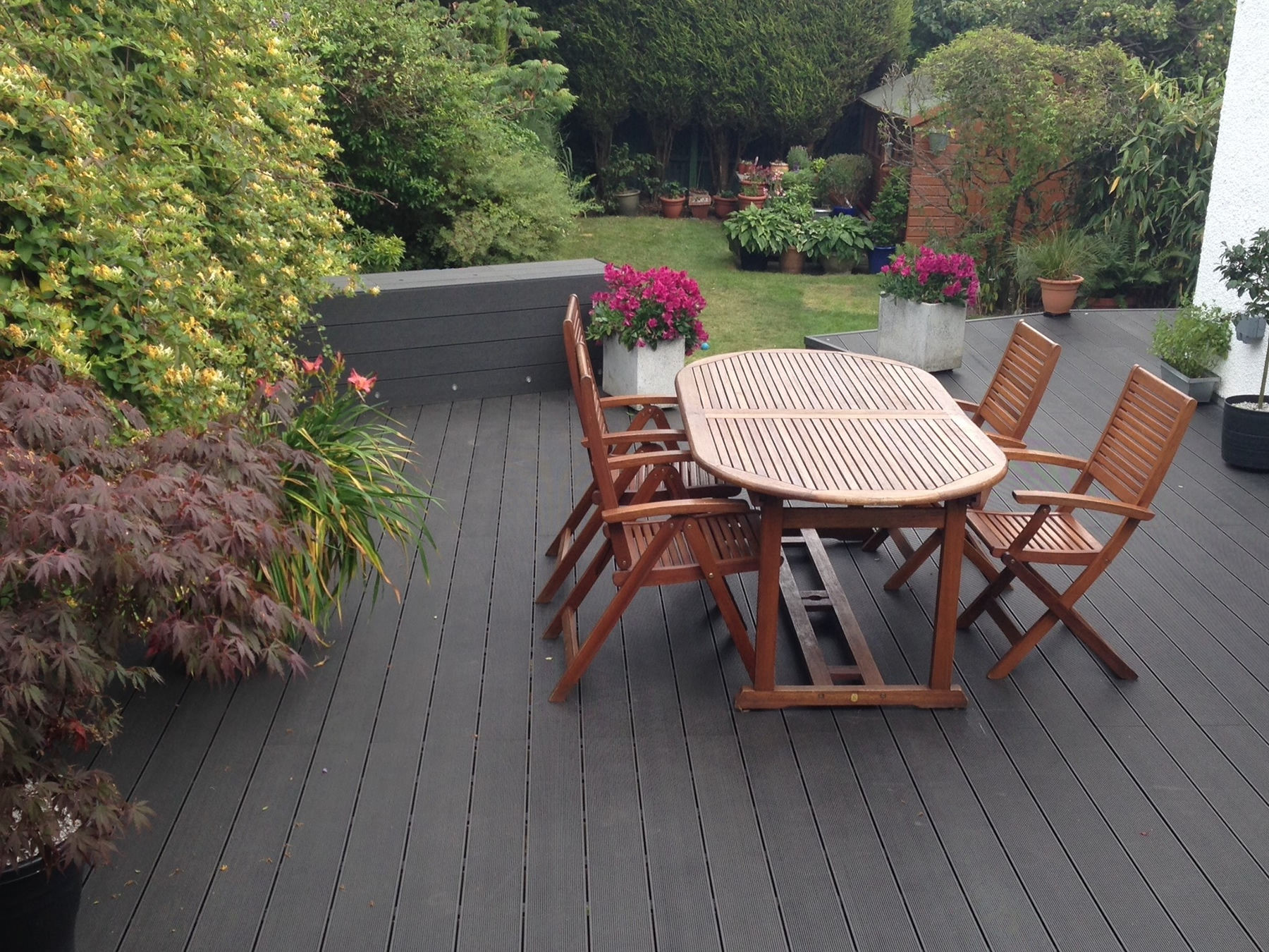 목재 플라스틱 복합 공동 압출 데크, WPC 야외 바닥재, 공장 가격, 핫 세일