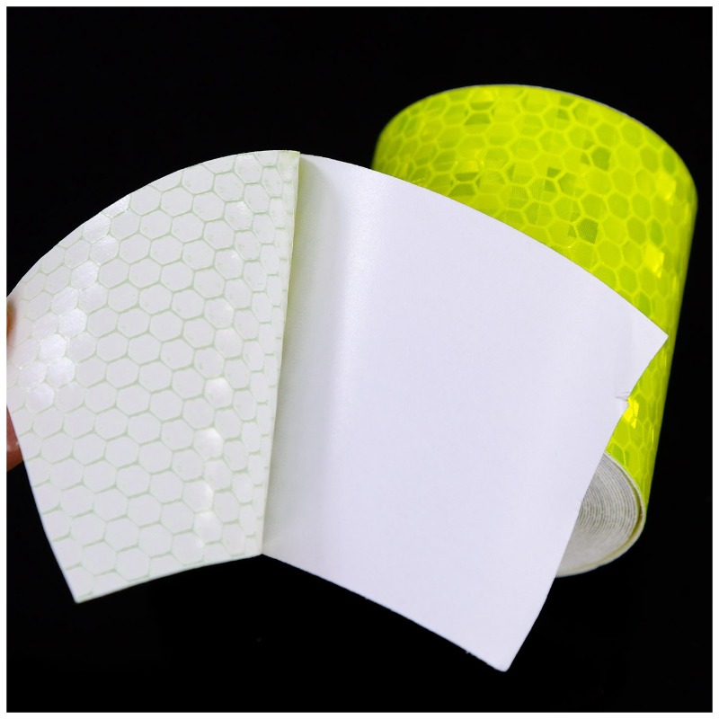 5cm * 100cm 자동차 반사 스티커 경고 안전 자동차 장식 반사판 보호 스트립 필름 테이프 자동 오토바이 스티커