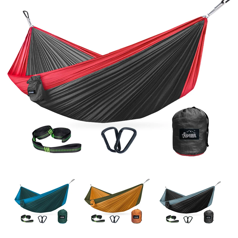 300x200cm Portable Camping Tourist Parachute Cloth Hammocks  Outdoor Garden Travel Sleeping Hanging Hammock Swing Nature Hike