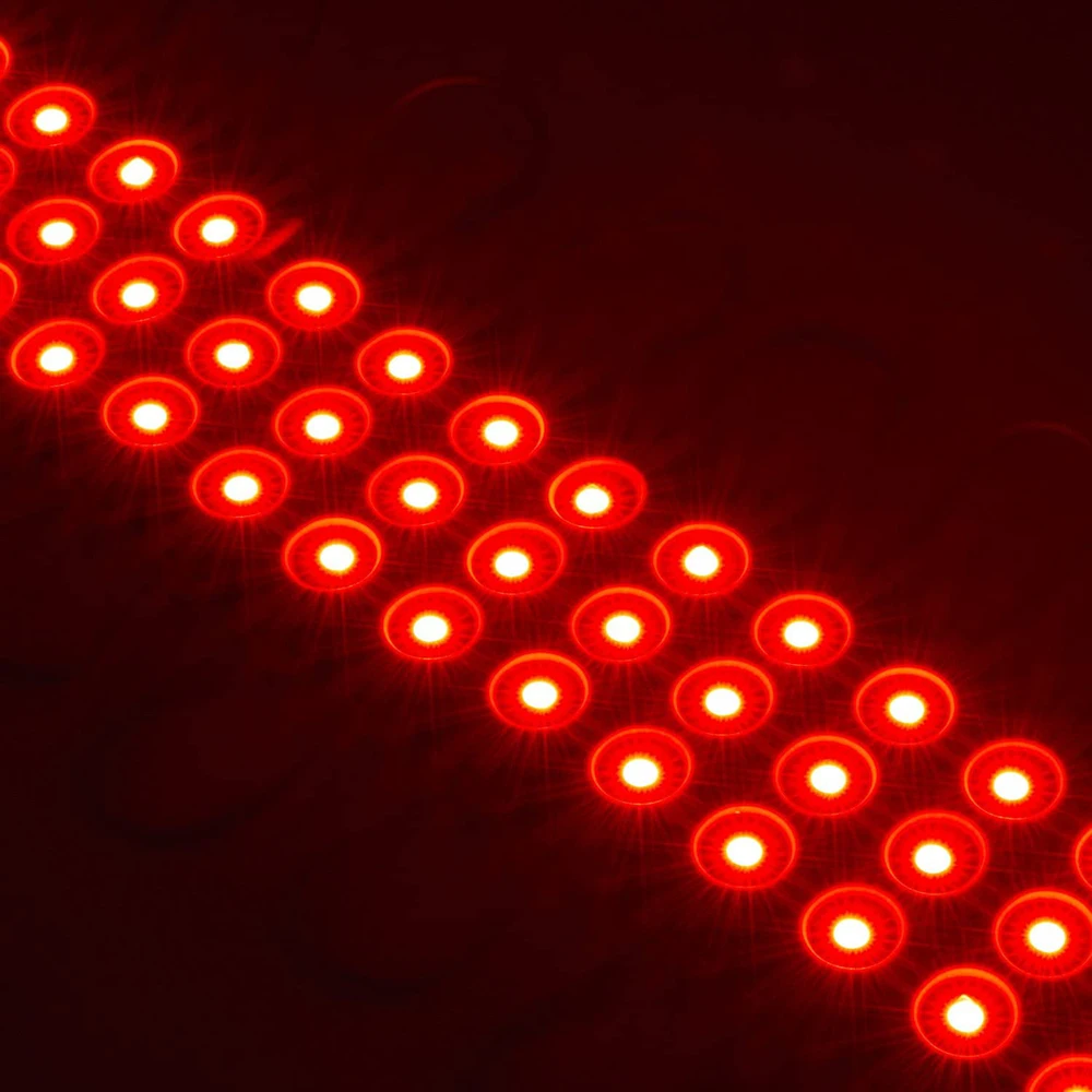 Módulo de señal LED de inyección 2835SMD, 20 unids/lote, DC12V, 3LED de brillo, retroiluminación de letrero publicitario impermeable para exteriores