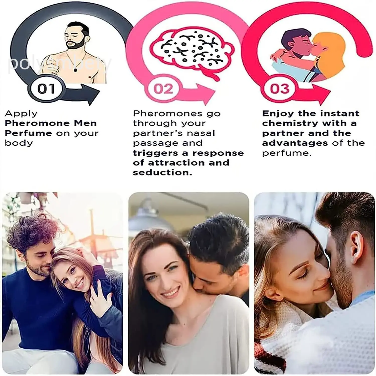 남자를위한 페로몬 에센셜 오일은 여성을 유치합니다 오래 지속되는 Androstenone 향수 바디 에센셜 성적으로 자극하는 페로몬