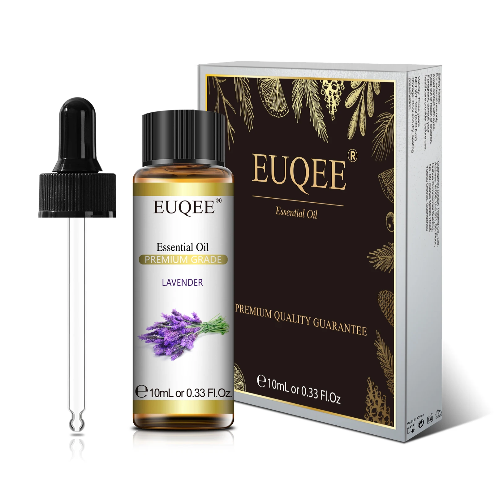 EUQEE 10ml ธรรมชาติพืชน้ํามันหอมระเหย Dropper สําหรับ Diffuser Humidifier ลาเวนเดอร์จัสมิน Eucalyptus วานิลลาน้ํามันหอมระเหย