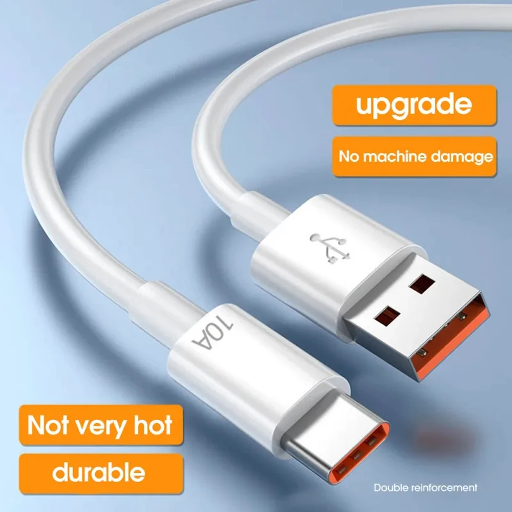 USB Type C Kabel 120W 10A Snel Opladen Draad Mobiele Telefoon USB Voor Huawei P30 Xiaomi Realme Samsung Poco x6 USB C Datakabel Koord