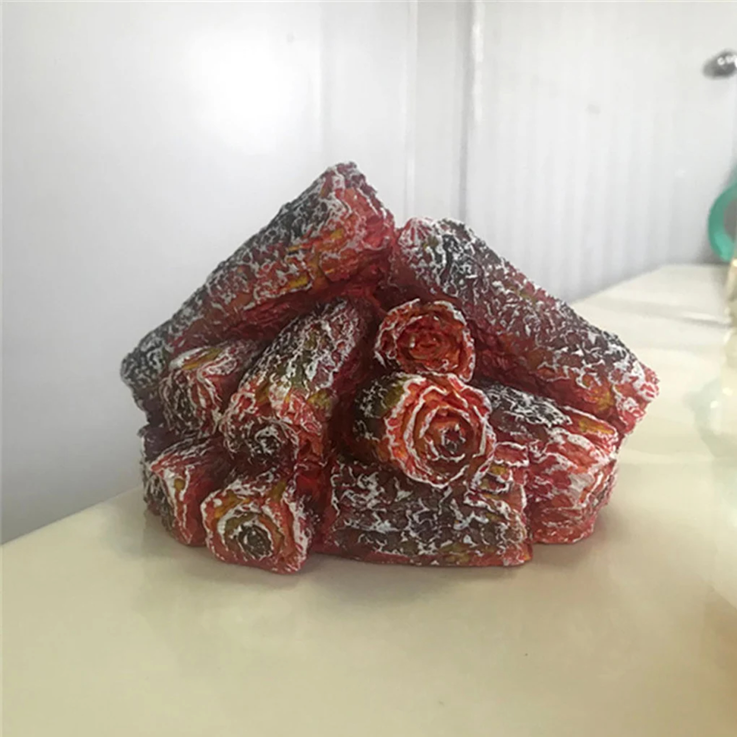 Charcoal Flame Lantern Lamps Simulated Fireplace LED Flame Lamps Flame Effect Light Bulb AA Battery Courtyard Living Room Decor