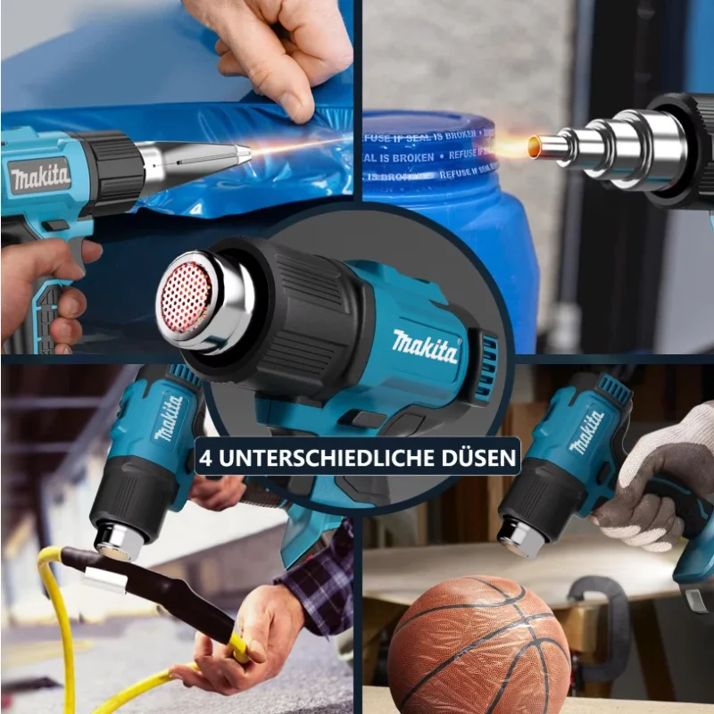 Makita 550°C Temperature Control Heat Gun  Cordless Handheld Hot Air Gun With LED Display Soldering Thermal Blower New 18V